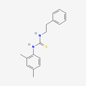 molecular formula C17H20N2S B5786046 N-(2,4-dimethylphenyl)-N'-(2-phenylethyl)thiourea 
