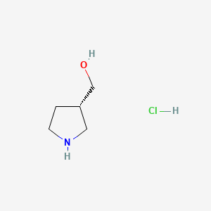 molecular formula C5H12ClNO B578605 (S)-Pyrrolidin-3-ylmethanol hydrochloride CAS No. 1316087-88-3