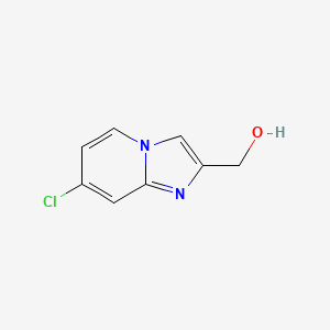 molecular formula C8H7ClN2O B578609 (7-氯咪唑并[1,2-a]吡啶-2-基)甲醇 CAS No. 1368290-38-3