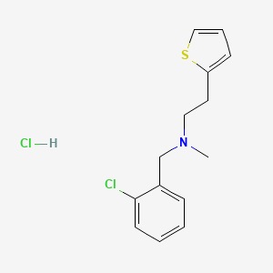 molecular formula C14H17Cl2NS B578615 N-Methyl-N-[2-chlorobenzyl)]-2-thiopheneethanamine Hydrochloride CAS No. 1346604-98-5