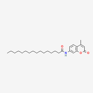 molecular formula C26H39NO3 B578621 N-(4-Methyl-2-oxo-2H-chromen-7-yl)palmitamide CAS No. 1353576-61-0