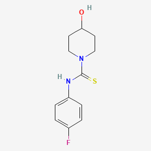 molecular formula C12H15FN2OS B5786269 N-(4-fluorophenyl)-4-hydroxypiperidine-1-carbothioamide 