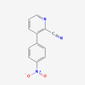 molecular formula C12H7N3O2 B578627 3-(4-Nitrophenyl)pyridine-2-carbonitrile CAS No. 1352318-13-8