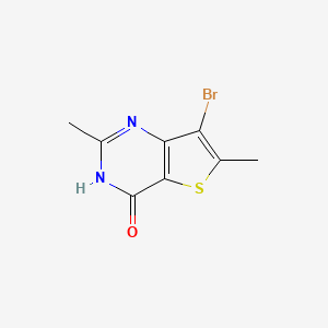 molecular formula C8H7BrN2OS B578633 7-Bromo-2,6-dimethylthieno[3,2-d]pyrimidin-4(3H)-one CAS No. 1313712-31-0
