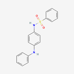 molecular formula C18H16N2O2S B5786330 N-[4-(phenylamino)phenyl]benzenesulfonamide 