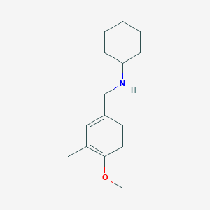 molecular formula C15H23NO B5786350 N-CYCLOHEXYL-N-(4-METHOXY-3-METHYLBENZYL)AMINE 