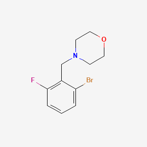 1-Bromo-3-fluoro-2-(morpholinomethyl)benzene