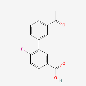 3-(3-Acetylphenyl)-4-fluorobenzoic acid