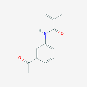 molecular formula C12H13NO2 B5786481 N-(3-acetylphenyl)-2-methylprop-2-enamide 