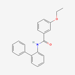 molecular formula C21H19NO2 B5786493 N-(biphenyl-2-yl)-3-ethoxybenzamide CAS No. 6086-26-6