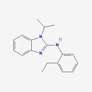 molecular formula C18H21N3 B5786501 N-(2-ETHYLPHENYL)-N-(1-ISOPROPYL-1H-1,3-BENZIMIDAZOL-2-YL)AMINE 