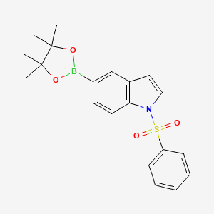 1-(Phenylsulfonyl)-5-(4,4,5,5-tetramethyl-1,3,2-dioxaborolan-2-yl)-1H-indole