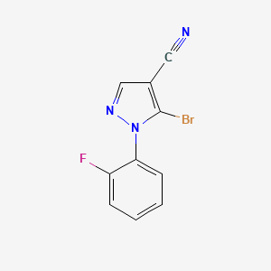 5-Bromo-1-(2-fluorophenyl)-1H-pyrazole-4-carbonitrile