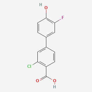 2-Chloro-4-(3-fluoro-4-hydroxyphenyl)benzoic acid