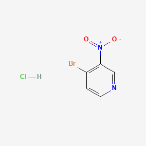 molecular formula C5H4BrClN2O2 B578679 4-Bromo-3-nitropyridine hydrochloride CAS No. 1260816-42-9