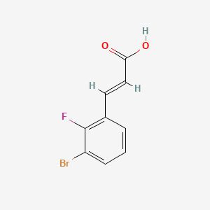 B578683 3-Bromo-2-fluorocinnamic acid CAS No. 1214791-57-7