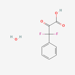 molecular formula C9H8F2O4 B578685 3,3-Difluoro-3-phenyl-2-oxopropionic acid monohydrate CAS No. 1210714-06-9