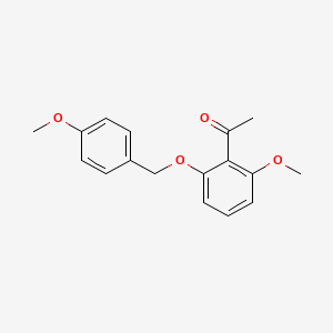 molecular formula C17H18O4 B578686 2'-Methoxy-6'-(4-methoxybenzyloxy)acetophenone CAS No. 1234015-61-2