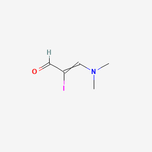molecular formula C5H8INO B578693 3-(Dimethylamino)-2-iodoprop-2-enal CAS No. 1228184-62-0