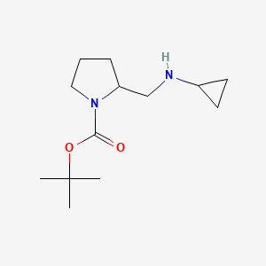 molecular formula C13H24N2O2 B578697 叔丁基 2-((环丙基氨基)甲基)吡咯烷-1-羧酸盐 CAS No. 1289387-44-5