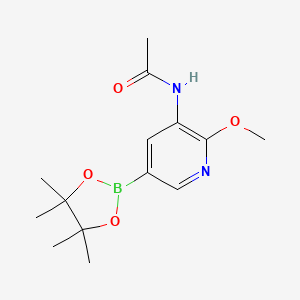 N-(2-methoxy-5-(4,4,5,5-tetramethyl-1,3,2-dioxaborolan-2-yl)pyridin-3-yl)acetamide