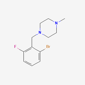 1-Bromo-3-fluoro-2-(4-methylpiperazinomethyl)benzene