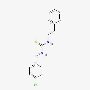molecular formula C16H17ClN2S B5787003 N-(4-CHLOROBENZYL)-N'-PHENETHYLTHIOUREA 