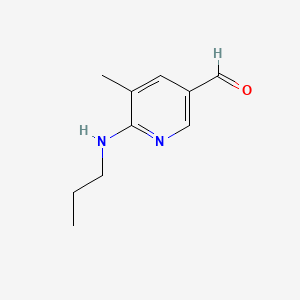 5-Methyl-6-(propylamino)nicotinaldehyde