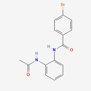 molecular formula C15H13BrN2O2 B5787066 N-[2-(acetylamino)phenyl]-4-bromobenzamide 