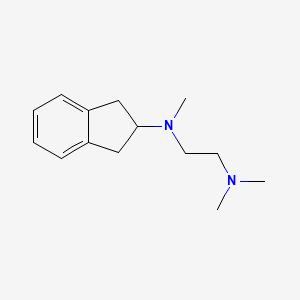 molecular formula C14H22N2 B5787074 N'-(2,3-dihydro-1H-inden-2-yl)-N,N,N'-trimethylethane-1,2-diamine 