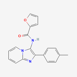 molecular formula C19H15N3O2 B5787077 N-[2-(4-methylphenyl)imidazo[1,2-a]pyridin-3-yl]furan-2-carboxamide 