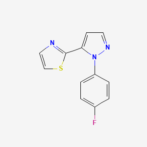 2-(1-(4-fluorophenyl)-1H-pyrazol-5-yl)thiazole