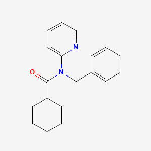 molecular formula C19H22N2O B5787192 N-benzyl-N-(pyridin-2-yl)cyclohexanecarboxamide 