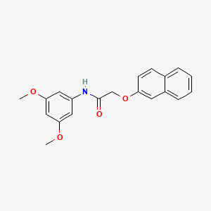 molecular formula C20H19NO4 B5787200 N-(3,5-dimethoxyphenyl)-2-naphthalen-2-yloxyacetamide 