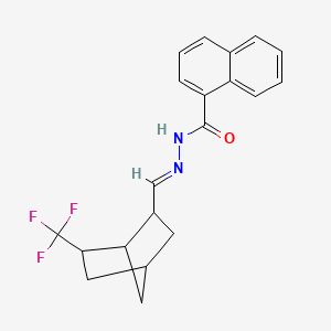 molecular formula C20H19F3N2O B5787211 N'-{[6-(trifluoromethyl)bicyclo[2.2.1]hept-2-yl]methylene}-1-naphthohydrazide 