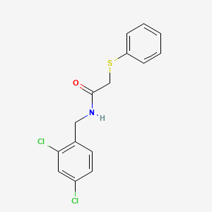 molecular formula C15H13Cl2NOS B5787272 N-(2,4-dichlorobenzyl)-2-(phenylthio)acetamide 