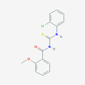 molecular formula C15H13ClN2O2S B5787360 N-[(2-chlorophenyl)carbamothioyl]-2-methoxybenzamide 