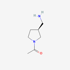 1-[(3S)-3-(aminomethyl)pyrrolidin-1-yl]ethan-1-one