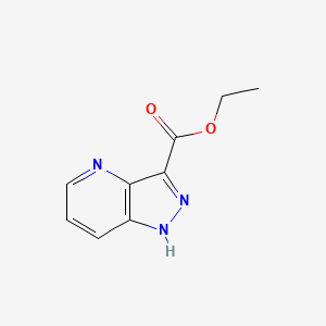 molecular formula C9H9N3O2 B578752 Ethyl 1H-pyrazolo[4,3-B]pyridine-3-carboxylate CAS No. 1234616-14-8