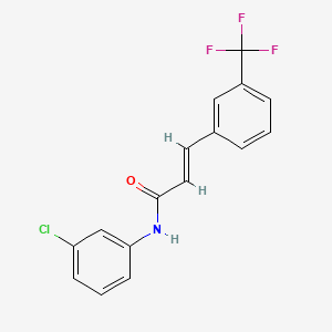 molecular formula C16H11ClF3NO B5787558 trans-Cinnamamide, N-(3-chlorophenyl)-3-trifluoromethyl- CAS No. 6224-07-3