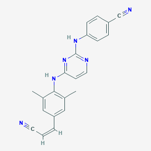 molecular formula C22H18N6 B057876 Rilpivirine, (Z)- CAS No. 500287-94-5