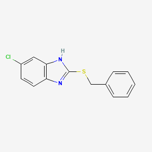 molecular formula C14H11ClN2S B5787680 2-(benzylthio)-5-chloro-1H-benzimidazole 