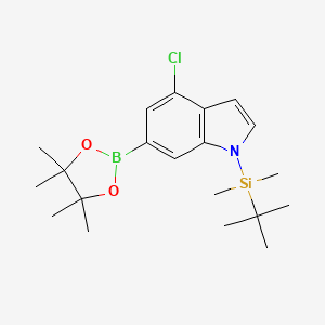 1-(tert-Butyldimethylsilyl)-4-chloro-6-(4,4,5,5-tetramethyl-1,3,2-dioxaborolan-2-yl)-1H-indole