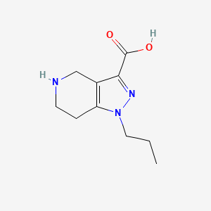 1-Propyl-4,5,6,7-tetrahydro-1H-pyrazolo[4,3-c]pyridine-3-carboxylic acid