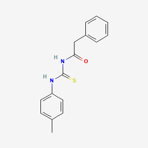 molecular formula C16H16N2OS B5787868 N-[(4-methylphenyl)carbamothioyl]-2-phenylacetamide 