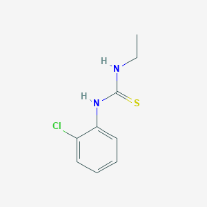 molecular formula C9H11ClN2S B5787966 Thiourea, N-(2-chlorophenyl)-N'-ethyl- CAS No. 19384-08-8
