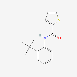 molecular formula C15H17NOS B5787980 N-(2-tert-butylphenyl)thiophene-2-carboxamide 