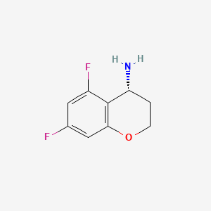 molecular formula C9H9F2NO B578799 (R)-5,7-difluorochroman-4-amine CAS No. 1213103-28-6