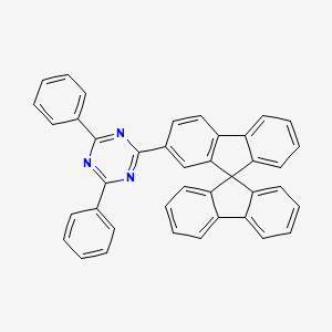 molecular formula C40H25N3 B578804 2-(9,9'-Spirobi[fluoren]-2-yl)-4,6-diphenyl-1,3,5-triazine CAS No. 1207176-84-8