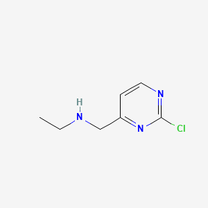 molecular formula C7H10ClN3 B578812 N-((2-Chloropyrimidin-4-yl)methyl)ethanamine CAS No. 1289388-22-2